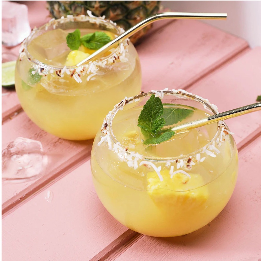 Chic & Tonic Bundle of 2 Glass Fishbowl Glasses
